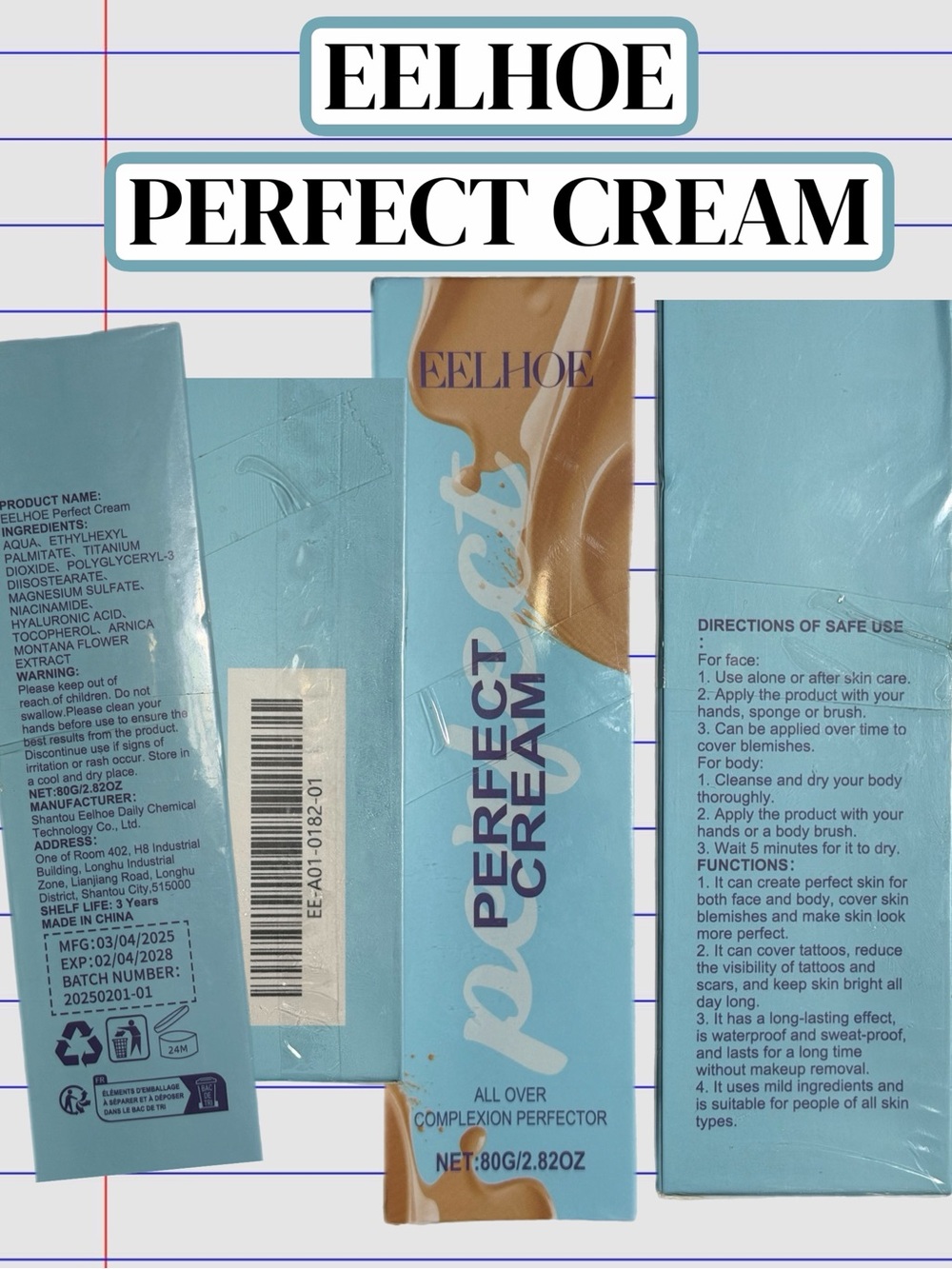 EELHOE Perfect Cream All-Over Complexion Perfector